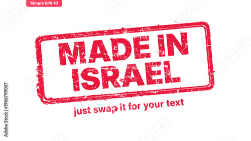 official stamp label red rubber stamp vector with distressed ink texture and clean frame, built for packaging, shipping labels, office paperwork, certification workflows, and commercial branding use.