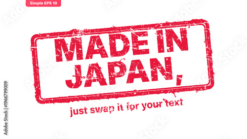 official stamp label red rubber stamp vector with distressed ink texture and clean frame, built for packaging, shipping labels, office paperwork, certification workflows, and commercial branding use.