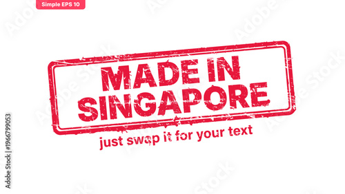 official stamp label red rubber stamp vector with distressed ink texture and clean frame, built for packaging, shipping labels, office paperwork, certification workflows, and commercial branding use.