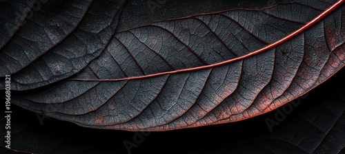 Intricately Detailed Texture of Dried Leaf Showing Organic Patterns and Veins in Natural Tones