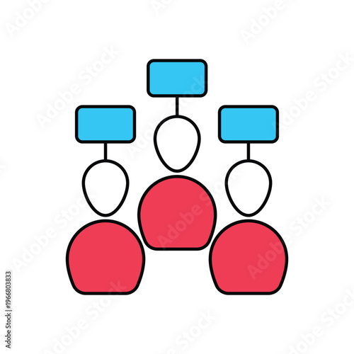 Protest icon clean and modern vector illustration