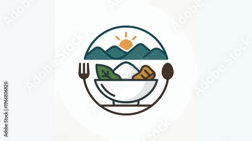 Healthy Food and Nature Logo Design