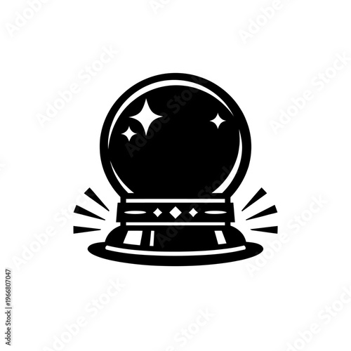 Glimpse into the Unknown with this Mystical Crystal Ball Icon: A Symbol of Fortune Telling, Clairvoyance, and Future Predictions, Radiating Enchantment, Spiritual Insight, and Magical Prophecy for Eso