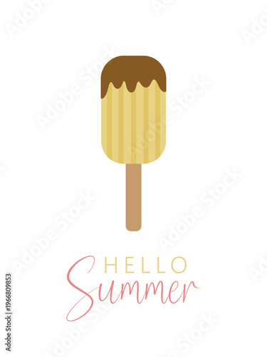 Hello summer with ice cream