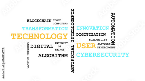 Innovative digital technology transformation concept