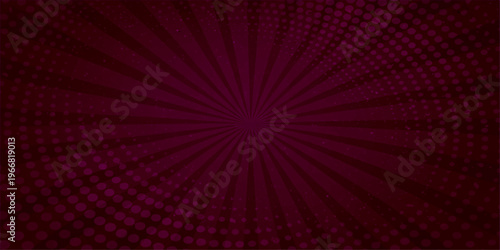 Abstract a captivating burgundy backdrop with a dynamic radial design that immediately draws the eye, radiating sophistication and modern aesthetic, ideal for backgrounds.