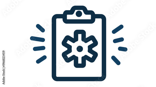 Medical emergency report icon, healthcare checklist alert, critical health service notification symbol