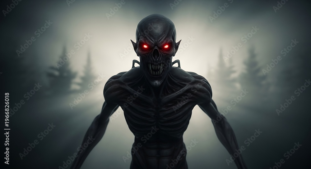 Naklejka premium Sinister demon