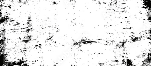 Distressed Black and White Grunge Texture Overlay Grungy Background Abstract Vector Design Element Rough Grain Pattern