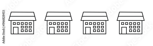 building icon set