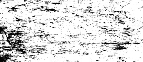 Black and White Grunge Texture Overlay Distressed Scratches Background Vector