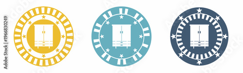 Cupboard icon. Cupboard illustration label design. Design for business. Vector illustration.