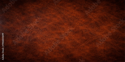 Abstract a close-up, highly detailed texture of rich, brown leather, this photorealistic image. The texture is rough and full of detail.