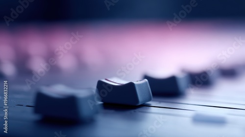 Sound mixer audio production music studio concept