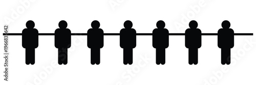 Cartoon Table Football (Foosball) Icon Set with Soccer Ball, Players and Goal Vector for Sports, Game and 
Team Design