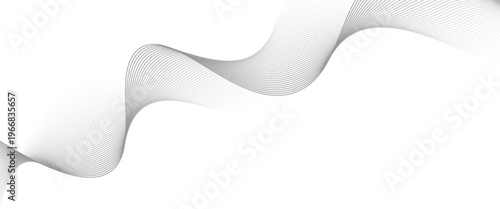 White background with black waves. EPS10