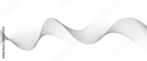 White background with black waves. EPS10