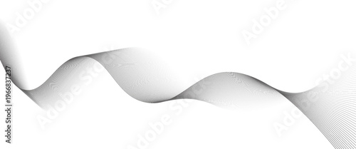 White background with black waves. EPS10