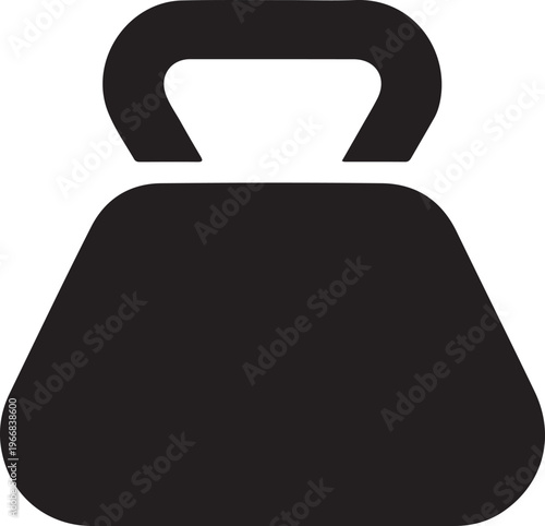 Metal weight of heavy mass flat vector icon for apps and websites