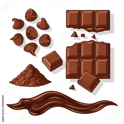 Celebrate National Chocolate Parfait Day with assorted chocolate treats and ingredients on a plate