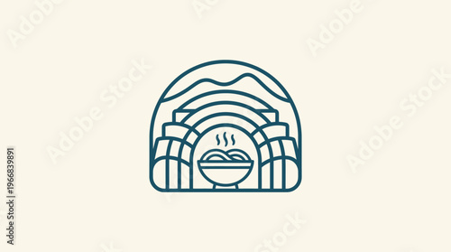 Minimalist Ramen Shop Logo Design