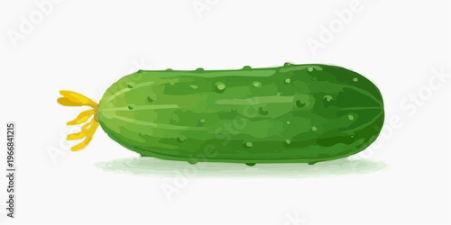 cucumber isolated on white