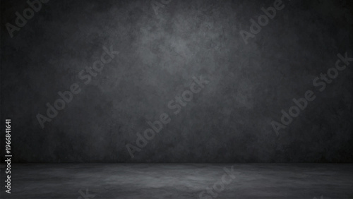 Dark Grunge Wall Floor Background Spotlight Studio Concrete Texture