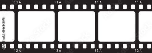 Photo film silhouette vector illustration