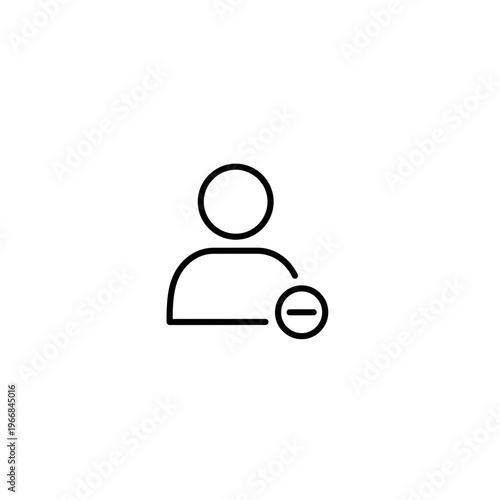 A person icon with a minus sign