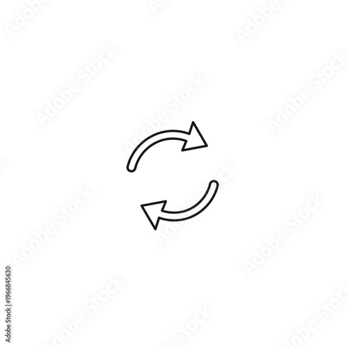 A pair of curved arrows