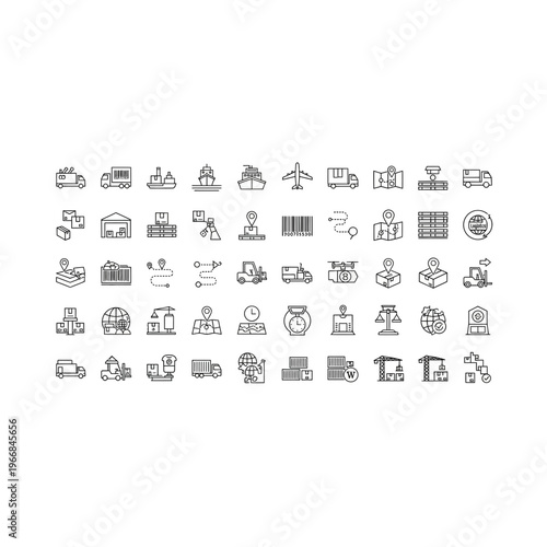 A collection of various mathematical and geometric symbols