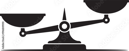 Scales. Libra icon. Flat style