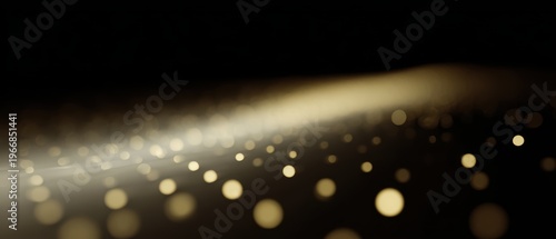 Path of golden dots fading into bright future light