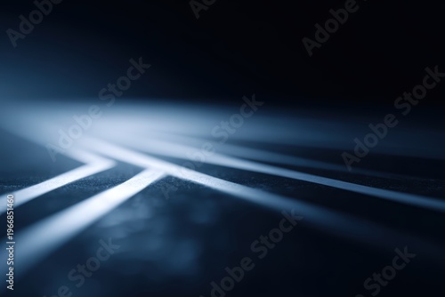 Digital roadmap lines leading forward, strategic planning visual