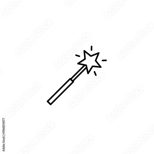 A magic wand with a star on the tip