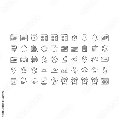 A collection of various mathematical and engineering symbols