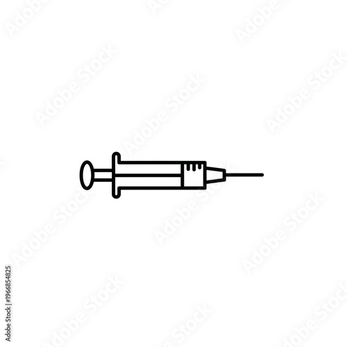 A syringe with a needle for medical use
