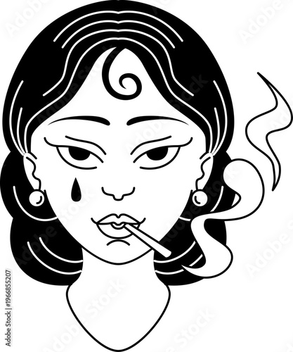 Latina Portrait Tattoo