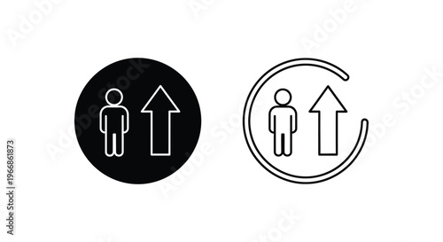 icons for growth and development concepts Vector