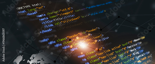 html internet coding banner