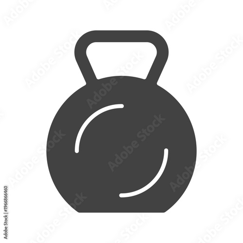 Kettlebellicon vector image. Suitable for mobile apps, web apps and print media.