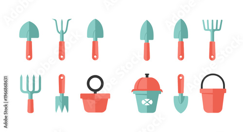 A set of gardening 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 tools and equipment for planting flowers in a garden