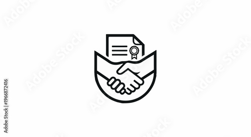 Agreement handshake with certificate