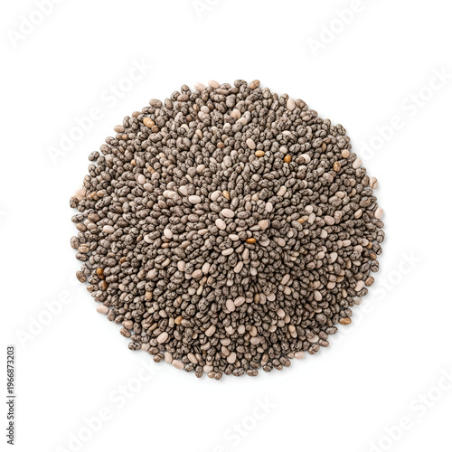 Pile of Chia Seeds A Healthy and Nutritious Superfood.