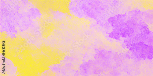 Abstract a vibrant and ethereal display of abstract artistry with a delicate watercolor aesthetic, where shades of lilac, purple, and yellow blend to create a dreamy, cloud-like composition.
