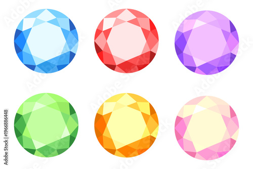 Diamond vector image. A realistic image of a crystal gemstone for your design. An element of luxury and wealth for a jewelry store.