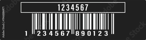 Barcode vector icon isolated on a white background. Flat design. Bar code sign symbol. Simple design.