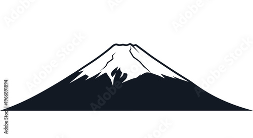 Minimalist Mount Fuji Vector Illustration