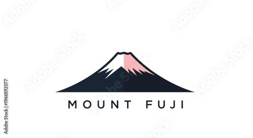 Minimalist Mount Fuji Vector Logo Design