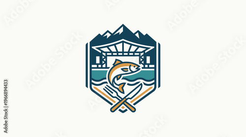 Rustic Seafood Restaurant Logo Design